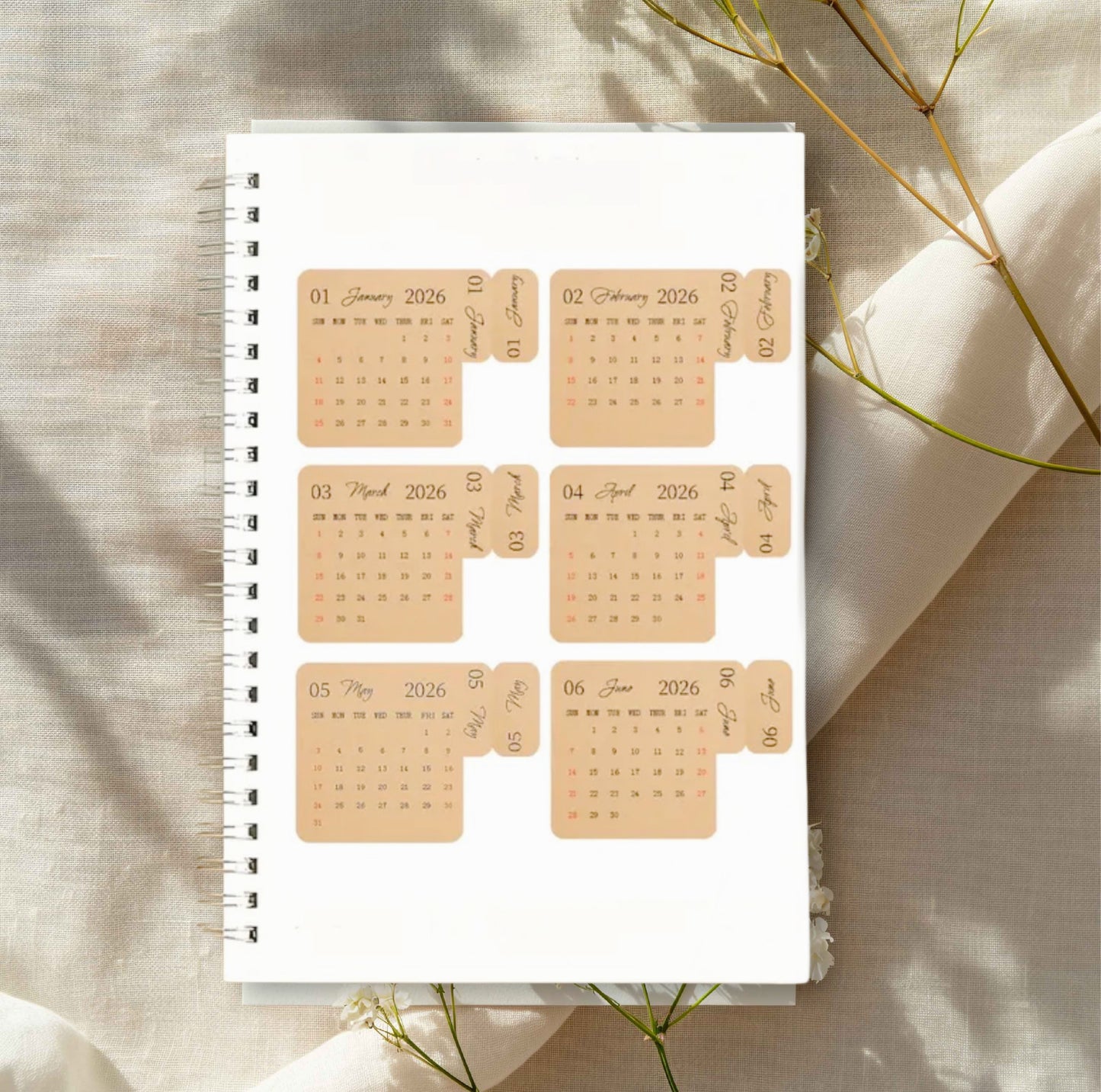 Calendar Monthly Stickers